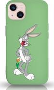 Printify Iphone 13 Uyumlu Lansman Kılıf Bugs Bunny Tasarımlı Altı Kapalı Içi Kadife Kaplı Kapak