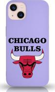 Printify Iphone 13 Uyumlu Lansman Kılıf Chicago Bulls Tasarımlı Altı Kapalı Içi Kadife Kaplı Kapak