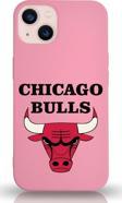 Printify Iphone 13 Uyumlu Lansman Kılıf Chicago Bulls Tasarımlı Altı Kapalı Içi Kadife Kaplı Kapak