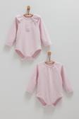 CUTE RABBIT OMUZ DETAYLI İKİLİ ÇITÇITLI BODY - CARAMELL  - BK1483 - Lila - 18 - 24 Ay - BK1483-Lila-18 - 24 Ay Lila