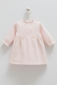 LOVE HUGS ÇİÇEK DETAYLI ELBİSE - CARAMELL  - ELB2035 - Pembe - 12 - 18 Ay - ELB2035-Pembe-12 - 18 Ay Pembe