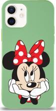 Printify Iphone 12 Mini Lansman Kılıf Minnie Mouse Tasarımlı Altı Kapalı Içi Kadife Kaplı Kapak