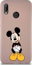 Printify Huawei P20 Lite Soft Premier Kapak Mickey Mouse-A Tasarımlı Silikon Kılıf - Pudra