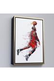 Ahşap Çerçeveli Michael Jordan Tablo-7787