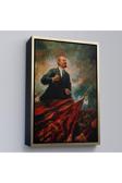 Ahşap Çerçeveli Sovyet Lideri Vladimir Lenin Tablo-7677