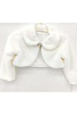 Mnk Baby&Kids Pelüş Uzun Kol Kız Çocuk Bolerosu M00681 Ekru