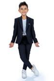 Mnk Baby&Kids Spor Çocuk Ceket, Tişört , Jogger Pantolonlu Takım Mnk5682 Lacivert