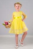 Mnk Baby&Kids Dream Luxury Dantel Kız Çocuk Elbise 0327 Sarı