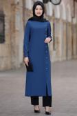 Rümeysa Tesettür Takım İndigo