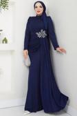 Gözde Tesettür Abiye Lacivert