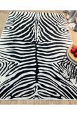 Brillant Zebra Desenli Siyah - Gri Dekoratif Halı