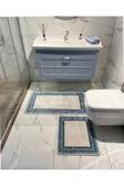 Brillant Zigzag Desenli 2 Li Banyo Paspas (60X100 - 60X50)