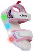  Kuruza Günlük Işıklı Cırtlı Kız Çocuk Sandalet Ayakkabı