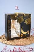 Özel Kutulu Hediyelik Lüks Kadife Dokuma Seccade ve Kristal Tesbih Seti