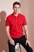 Buratti Pamuklu Regular Fit Düğmeli Erkek Polo Yaka T Shirt 5902739 KIRMIZI