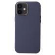 iPhone 12 Mini Uyumlu KHYR Leathersafe Wireless Kılıf-Lacivert