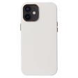 iPhone 12 Mini Uyumlu KHYR Leathersafe Wireless Kılıf-Beyaz