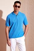 Buratti Pamuklu Regular Fit Düğmeli Erkek Polo Yaka T Shirt 5902127 KOYU MAVİ