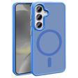 Galaxy S25 Plus Kılıf Magsafe Şarj Özellikli Mat Arka Yüzey KHYR Sio Kapak - Mavi