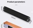KabloKablosuz Bluetooth Soundbar Hoparlör Bilgisayar telefon tablet Yüksek ses uzun şarj SİYAH