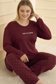 Kadın Pijama Takımı Büyük Beden & Battal Uzun Kol