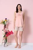 Kadın Şortlu Pijama Takımı Kolsuz & Sıfır Kol Pamuklu Penye
