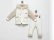 KAPÜŞONLU EL CEPLİ KAPİTONE VE PELUŞLU ÜÇLÜ ALT ÜST TAKIM - Ekru - 18 - 24 Ay - BBZ866-Ekru-18 - 24 Ay Ekru