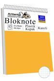 Telli Masaüstü Not Defteri Kareli A5 Orta Boy 1 Adet Masa Üstü Plastik Kapaklı Spiralli Bloknot Blocknote 80 Yaprak Büro