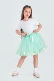 Saten Şeritli Tütü Kız Çocuk Etek M00728 MİNT YEŞİLİ