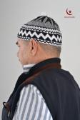 Kırçıllı Triko Örme Hacı Takkesi Standart Beden