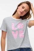 Vero Moda Kadın Vmsımone Kısa Kollu %100 Pamuk T-Shirt 10328170 Ekru