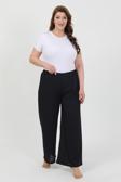 Celira Kadın Büyük Beden Bürümcük Pantolon Lacivert
