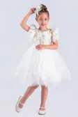 Kız Çocuk Elbise Tütü Etek Nakışlı