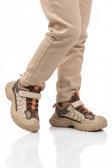Bej Cırtlı Kaymaz Hafif Esnek Erkek Çocuk Spor Ayakkabı 22676 F