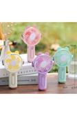 Menuzer Rengarenk Sevimli Taşınabilir Mini Fan El Tipi(Mavi)