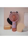 Menuzer Taşınabilir Fan + Telefon Standlı | Usb El Tipi Mini Fan | Sevimli Fan Cep Telefonu Standart Tutucu