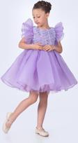 Maronia Kız Çocuk Prenses Model Abiye Elbise - M00746 LİLA