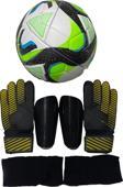 Unes 5 No 4Astar Makine Dikişli Desenli Futbol Topu Kaleci Eldiveni Ve Tekmelik 3Lü Set