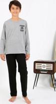 Giyim Erkek Çocuk Uzun Kol Penye Pijama Takım Gri