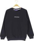 ARKA NEVER LOOK BACK BASKILI İKİ İPLİK ŞARDONLU SWEATSHIRT - ATA30675.0-Lacivert-4 Yaş LACİVERT