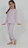 Toontoy Kız Çocuk Kelebek Baskılı Pijama Takım