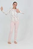 Toontoy Kız Çocuk Karma Baskılı Pijama Takım