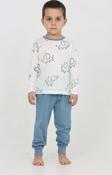 Toontoy Erkek Çocuk Fil Pano Baskılı Pijama Takım
