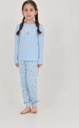Toontoy Kız Çocuk Kelebek Baskılı Pijama Takım