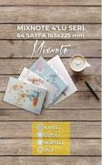 Papirus Craft A5 4'Lü Defter Seti | 32 Yaprak | Kareli +Çizgili+Noktalı+Düz Defter Seti