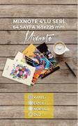 Papirus Craft A5 4'Lü Defter Seti | 32 Yaprak | Kareli +Çizgili+Noktalı+Düz Defter Seti