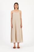 Askılı Keten Elbise