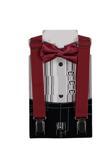 Ufak Adam Papyon Askı Takım Bordo Tek Ebat