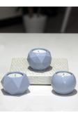 Stonnish Tealight Beton Mumluk Set 3 Lü Blue M2M3M400