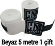 Hn Sport Boks Kick Boks Muay Thai Wushu Sanda Tüm Sporlar İçin El Bandajı 5 M X 2 Adet Elastik Boks Bandajı